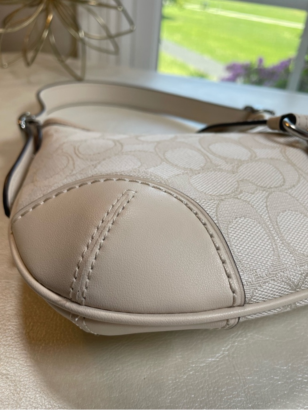 Coach Hamptons Hobo Limited Re-Edition in Cloud Chalk Signature Jacquard NWOT ⛅️ - Picture 15 of 17